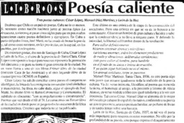 Poesía caliente  [artículo] Jaime Valdivieso.