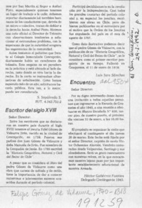 Escritor del siglo XVIII  [artículo] Luis Jara Sánchez.