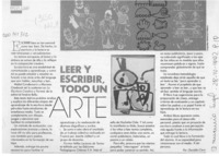 Leer y escribir, todo un arte  [artículo] Osvaldo Caro.