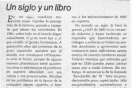 Un siglo y un libro  [artículo] Andrés Gallardo.
