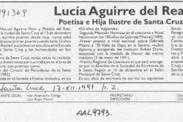 Lucía Aguirre del Real  [artículo].