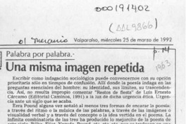 Una misma imagen repetida  [artículo] Marcelo Novoa.