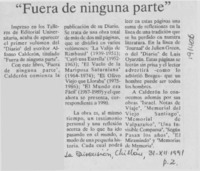 "Fuera de ninguna parte"