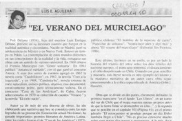 "El verano del murciélago"  [artículo] Luis E. Aguilera.