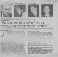"Brevísima relación", una máquina para crear interés  [artículo] Alfredo Barría M.