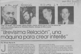 "Brevísima relación", una máquina para crear interés  [artículo] Alfredo Barría M.