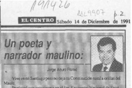 Un Poeta y narrador maulino  [artículo].