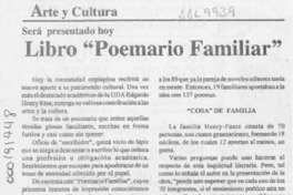 Libro "Poemario familiar"