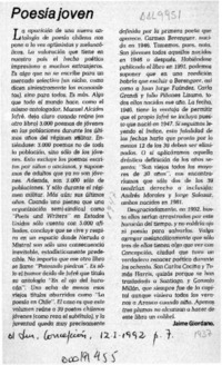 Poesía joven