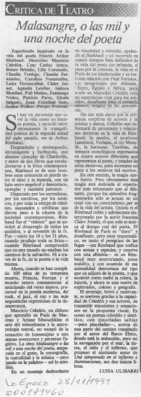 Malasangre, o las mil y una noches del poeta  [artículo] Luisa Ulibarri.