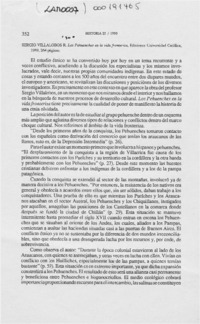 Sergio Villalobos R., "Los pehuenches en la vida fronteriza"  [artículo] Luis Carlos Parentini Gayani.