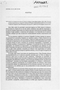 Eduardo Cavieres Figueroa, "Comercio chileno y comerciantes ingleses 1820-1880"  [artículo] Juan Ricardo Couyoumdjian.