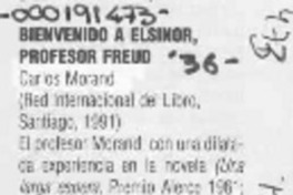 Bienvenido a Elsinor, profesor Freud  [artículo] Antonio Lobos.
