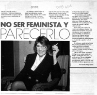 Cómo no ser feminista y parecerlo  [artículo] Claudia Pelegri Sutter.