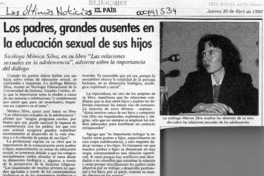 Los padres, grandes ausentes en la educación sexual de sus hijos  [artículo].