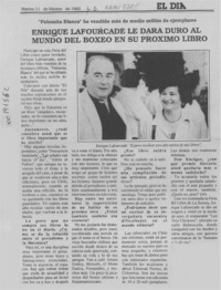 Enrique Lafourcade le dará duro al mundo del boxeo en su próximo libro  [artículo].