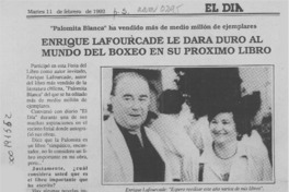 Enrique Lafourcade le dará duro al mundo del boxeo en su próximo libro  [artículo].