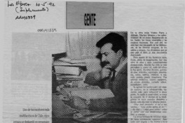 Alfonso Alcalde  [artículo] O. V.