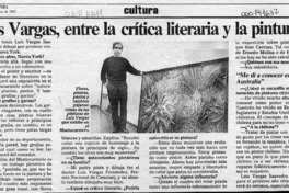 Luis Vargas Saavedra, entre la crítica literaria y la pintura  [artículo].
