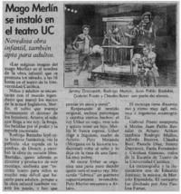 Mago Merlín se instaló en el teatro UC