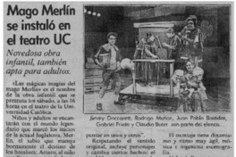 Mago Merlín se instaló en el teatro UC
