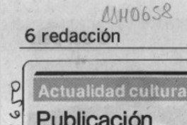 Publicación  [artículo].