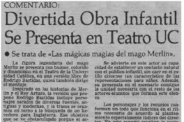 Divertida obra infantil se presenta en teatro UC