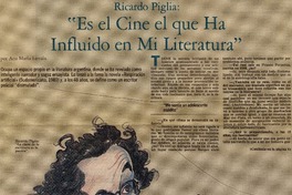 "Es el cine el que ha influido en mi literatura"
