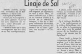 Linaje de sal