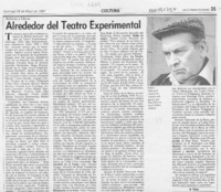 Alrededor del Teatro Experimental  [artículo] Filebo.