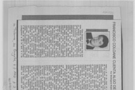 Francisco Coloane cuenta algo de su vida