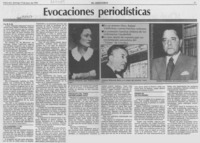 Evocaciones periodísticas