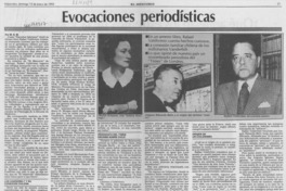 Evocaciones periodísticas