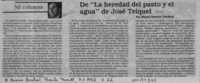 De "La heredad del pasto y el agua" de José Teiquel  [artículo] Nelson Navarro Cendoya.