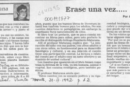 Erase una vez --  [artículo] Antonieta Rodríguez París.