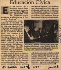 Educación cívica  [artículo].