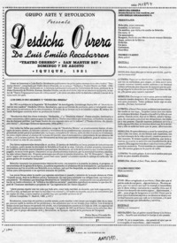 Luis Emilio Recabarren, desdicha obrera  [artículo] Pedro Bravo Elizondo.