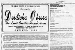 Luis Emilio Recabarren, desdicha obrera  [artículo] Pedro Bravo Elizondo.