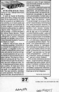 Libros  [artículo] Fernando Quilodrán.