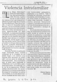 Violencia intrafamiliar