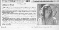 Chilenas en Brasil  [artículo].