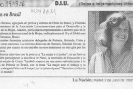 Chilenas en Brasil  [artículo].