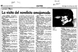 La visita del novelista amojamado  [artículo] Filebo.
