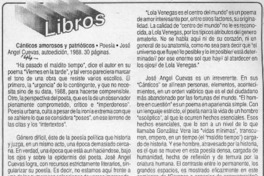 Cánticos amorosos y patrióticos  [artículo] Fernando Quilodrán.