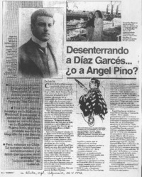 Desenterrando a Díaz Garcés -- o a Angel Pino?