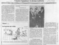 Virgilio Figueroa y la divina Gabriela  [artículo] Marino Muñoz Lagos.