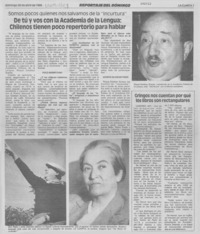 De tú y vos con la Academia de la Lengua, chilenos tienen poco repertorio para hablar