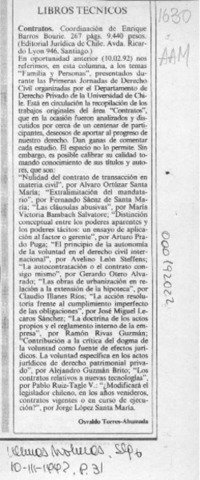 Contratos  [artículo] Osvaldo Torres-Ahumada.