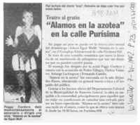 "Alamos en la azotea" en la calle Purísima  [artículo].