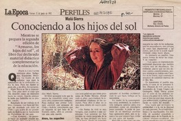 Conociendo a los hijos del sol  [artículo] Paola Calcagni.